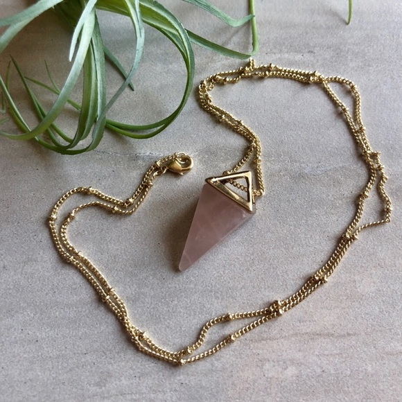 Last 1! 🌟Amethyst Crystal Pyramid Necklace - Picture 4 of 6